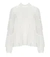 Twinset Twin-set White Pleated Blouse In White