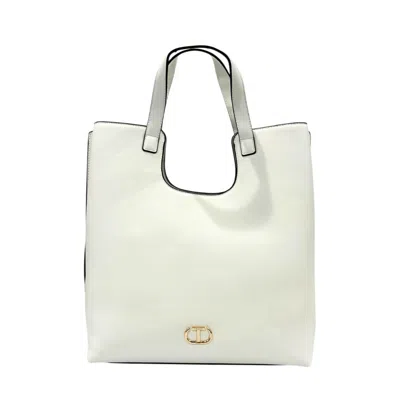 Twinset White Pu Women Handbag