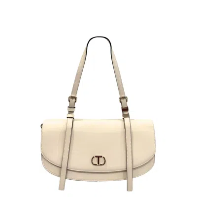 Twinset Logo-plaque Shoulder Bag In Pink