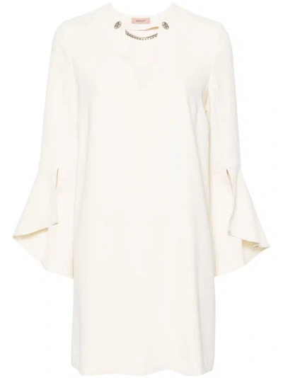 Twinset White Short Dress