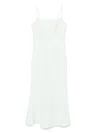 Twinset Aqua Green Midi Dress With Side Slit
