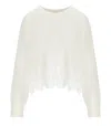 Twinset White Sweater Met Kant Details In White