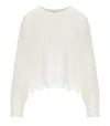 Twinset White Sweater Met Kant Details In White