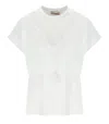 Twinset White T-shirt With Ruffle In White