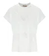 Twinset White T-shirt With Ruffle