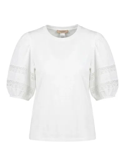 Twinset Twin-set White Textile Fibre Top