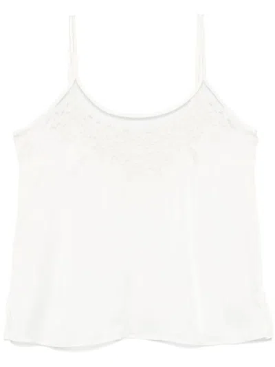 Twinset White Top With Thin Shoulder Straps