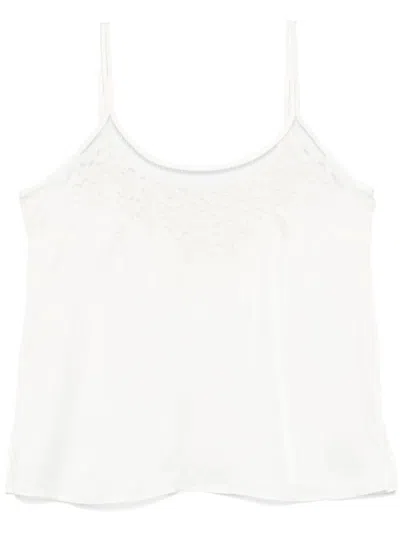 Twinset White Top With Thin Shoulder Straps