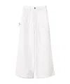 Twinset Wide-leg Cargo Jeans In White