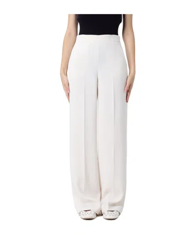 Twinset Wide-leg Casual Pants In White