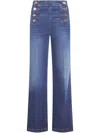 Twinset Wide Leg Denim Clothing In Multicolor