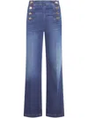 Twinset Wide Leg Denim Clothing In Midium Denim