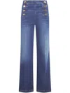 Twinset Wide Leg Denim Clothing In Multicolor