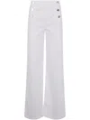 Twinset Twin-set Wide Leg Jeans In Beige
