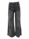 Twinset Wide-leg Jeans In Black