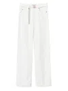 Twinset Wide-leg Jeans In White