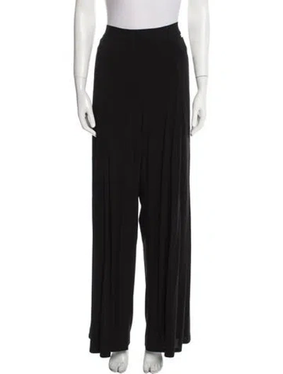 Pre-owned Twinset Wide Leg Pants In Black