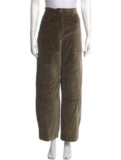 Pre-owned Twinset Wide Leg Pants In Green