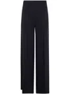 Twinset Logo-plaque Trousers In Black