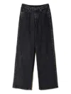 Twinset Wide-leg Trousers In Black