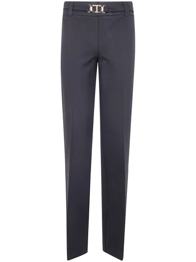Twinset Twin-set Wide Leg Trousers In Purple