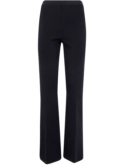 Twinset Wide Leg Trousers In Blue