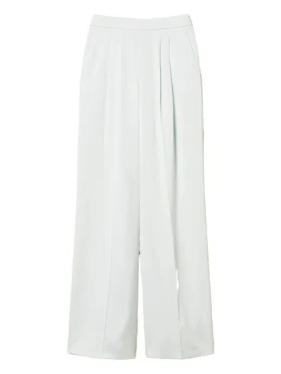 Twinset Wide Leg Trousers In Blue