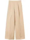 Twinset Pleat-detail Palazzo Trousers In Rope