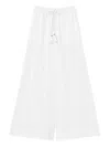 Twinset Wide-leg Trousers In White