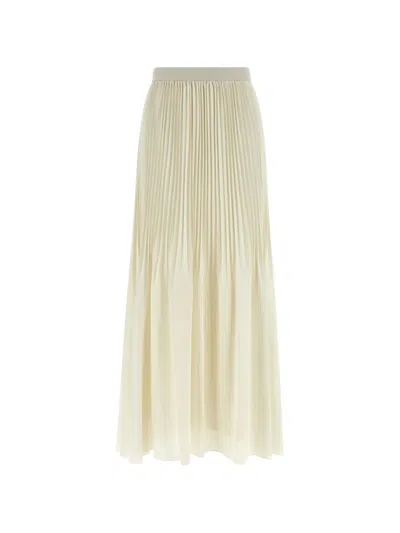 Twinset Wide Leg Trousers In White