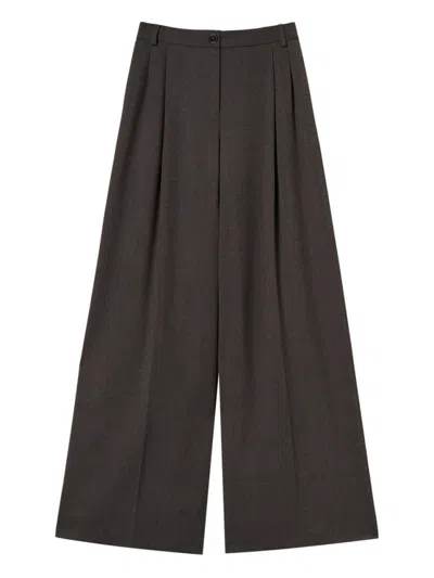 TWINSET WIDE-LEG TROUSERS WITH FRONT PLEATS
