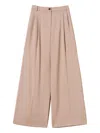 Twinset Wide-leg Trousers With High Waist In Pink