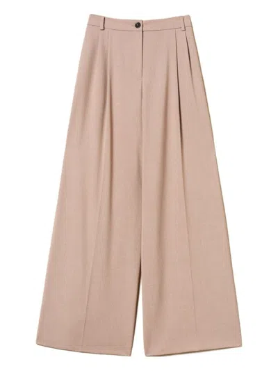 TWINSET WIDE-LEG TROUSERS WITH HIGH WAIST