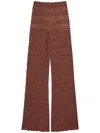 Twinset Brown Embroidered Trousers