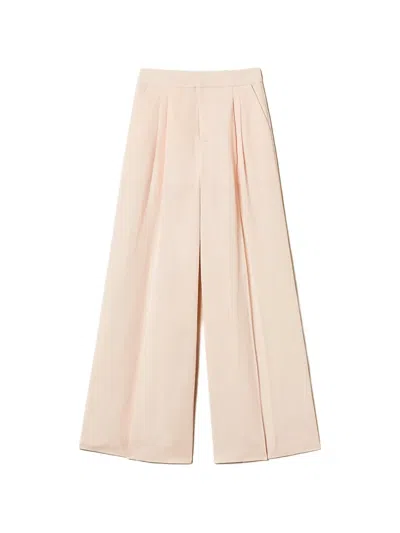 Twinset Wide-leg Trousers In Neutral