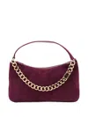 Twinset Chain Strap Shoulder Bag With Structured Shape In Purple