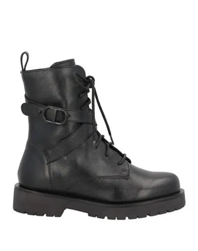 Twinset Woman Ankle Boots Black Size 5 Leather