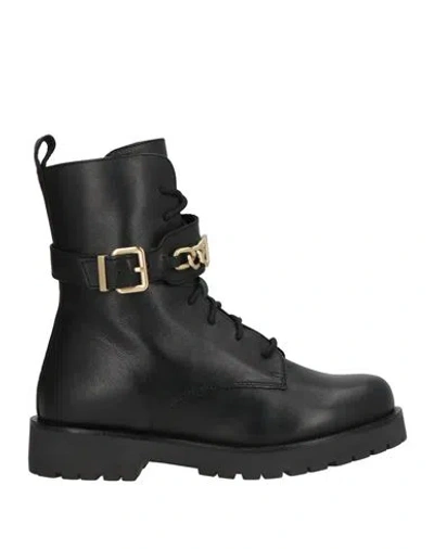 Twinset Woman Ankle Boots Black Size 6 Cow Leather