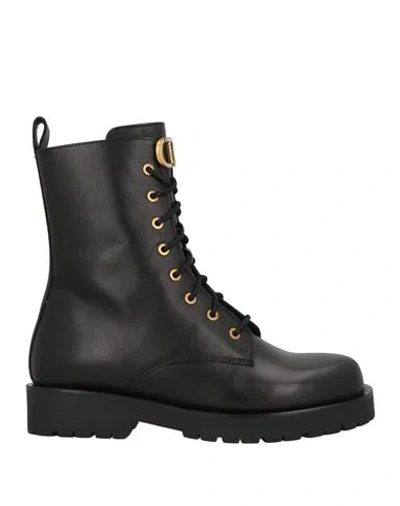 Twinset Woman Ankle Boots Black Size 7 Cow Leather