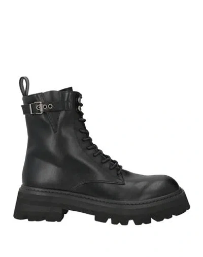 Twinset Woman Ankle Boots Black Size 8 Synthetic Material