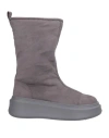 Twinset Woman Ankle Boots Grey Size 8 Textile Fibers In Gray