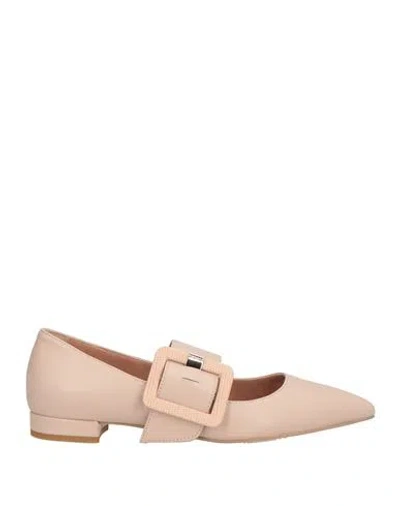 Twinset Woman Ballet Flats Blush Size 7 Leather In Pink