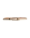 Twinset Woman Belt Beige Size Xl Regenerated Leather, Polyurethane, Polyester, Viscose In Neutral