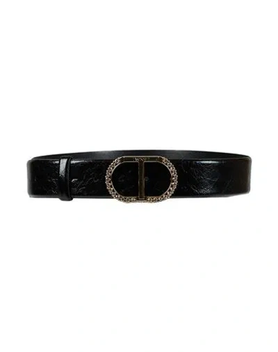 Twinset Woman Belt Black Size S Polyurethane