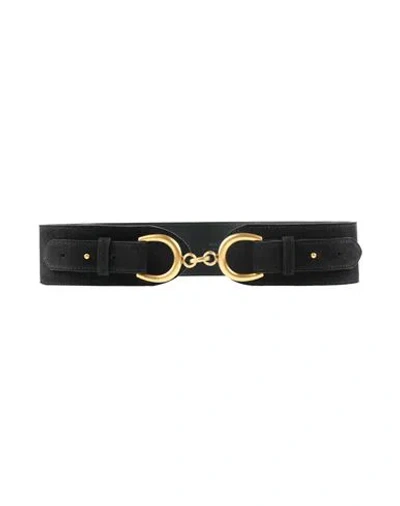 Twinset Woman Belt Black Size Xl Cow Leather