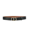 Twinset Woman Belt Black Size Xl Polyurethane In Black