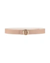 Twinset Woman Belt Blush Size L Regenerated Leather, Polyester, Polyurethane In Pink