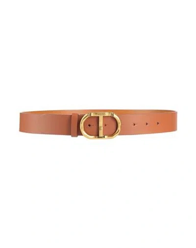 Twinset Woman Belt Brown Size L Polyurethane