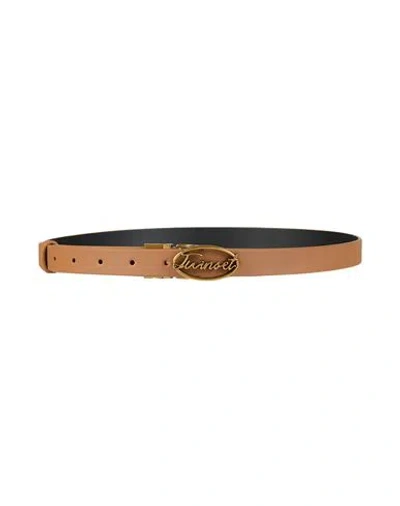 Twinset Woman Belt Camel Size S Polyurethane In Brown