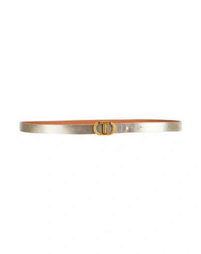 Twinset Woman Belt Gold Size 38 Leather